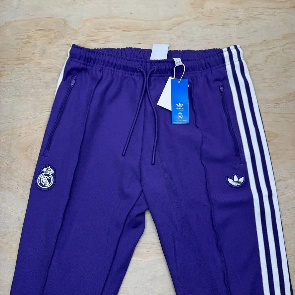 NEW Real Madrid Adidas Terrace Icons Track Pants Mens Jogger Pants MD JF2579